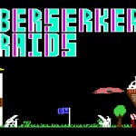 The title screen for the C64 version of Berserker Raids