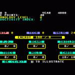 An in-game screenshot of the C64 version of Berserker Raids