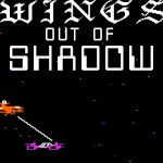 The title screen for Wings of Shadow for the Apple II