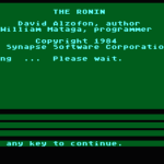 The Ronin game recovered thumbnail
