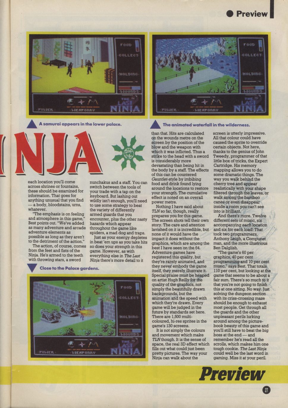 GameBox 64 Inlay Scans for Last Ninja, The by System 3